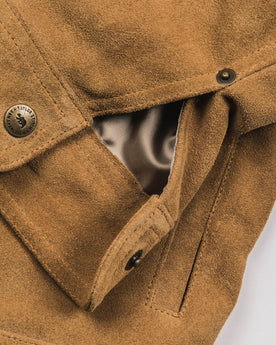 The Long Haul Jacket in Sand Weatherproof Suede: Alternate Image 7, Outerwear by Taylor Stitch