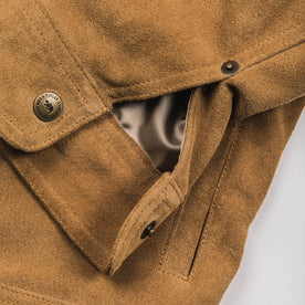 The Long Haul Jacket in Sand Weatherproof Suede: Alternate Image 7