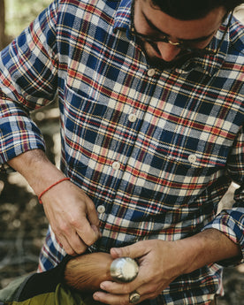 The Crater Shirt in Navy Plaid: Alternate Image 1, Wovens by Taylor Stitch