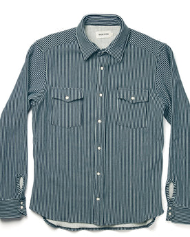 The Glacier Shirt in Hickory Stripe French Terry: Alternate Image 7, Wovens by Taylor Stitch