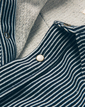The Glacier Shirt in Hickory Stripe French Terry: Alternate Image 6, Wovens by Taylor Stitch