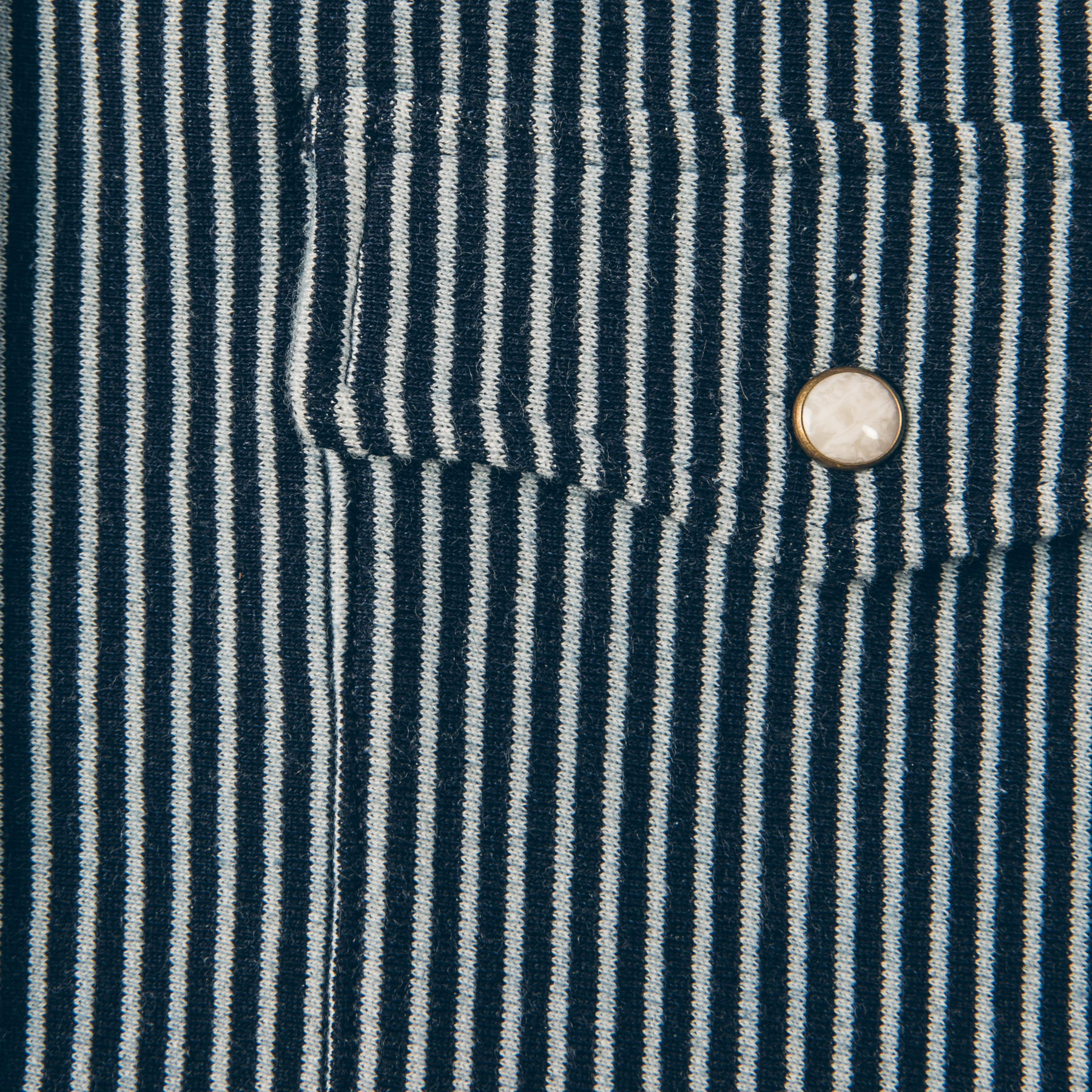 The Glacier Shirt in Hickory Stripe French Terry: Alternate Image 5, Wovens by Taylor Stitch
