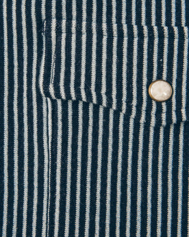 The Glacier Shirt in Hickory Stripe French Terry: Alternate Image 5, Wovens by Taylor Stitch