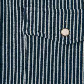 The Glacier Shirt in Hickory Stripe French Terry: Alternate Image 5