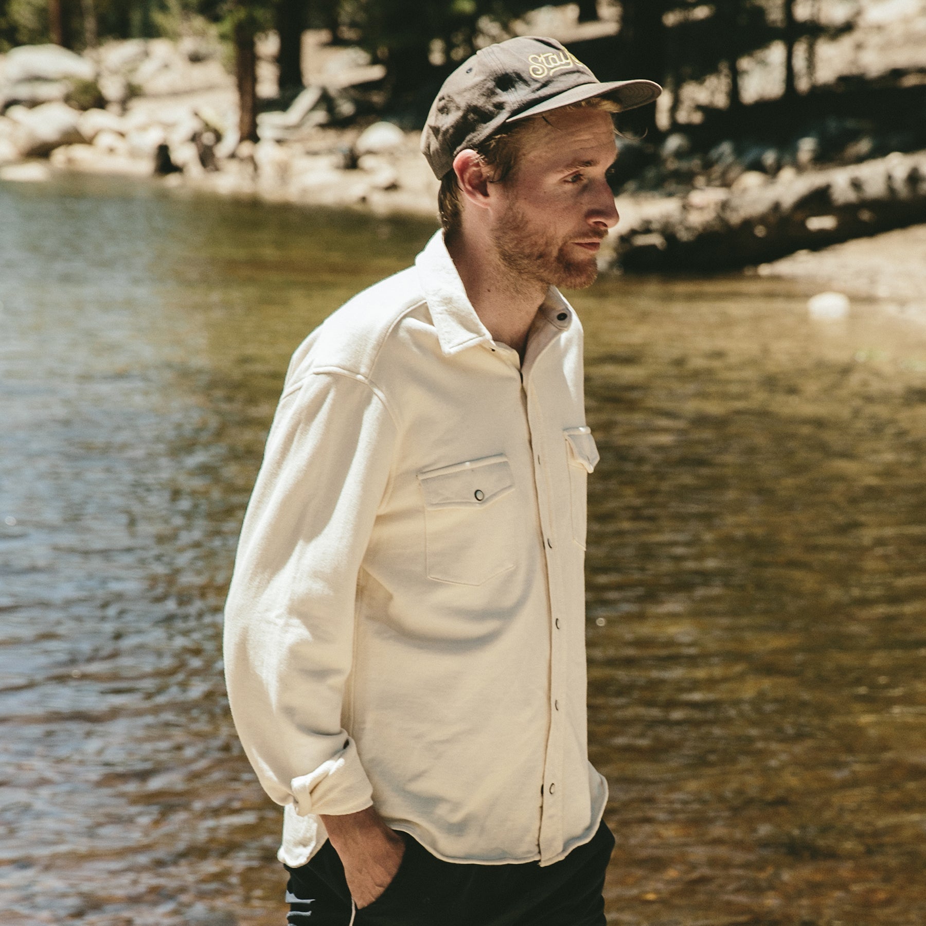 The Glacier Shirt in Natural French Terry: Alternate Image 1, Wovens by Taylor Stitch