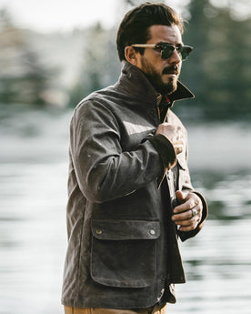The Rover Jacket in Chocolate Beeswaxed Canvas: Alternate Image 1, Outerwear by Taylor Stitch