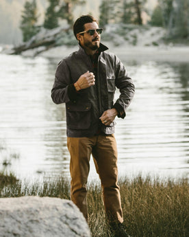 The Rover Jacket in Chocolate Beeswaxed Canvas: Alternate Image 3, Outerwear by Taylor Stitch