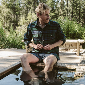 fit model cooling off in a pool