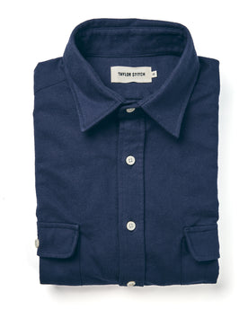 The Yosemite Shirt in Navy: Featured Image, Wovens by Taylor Stitch
