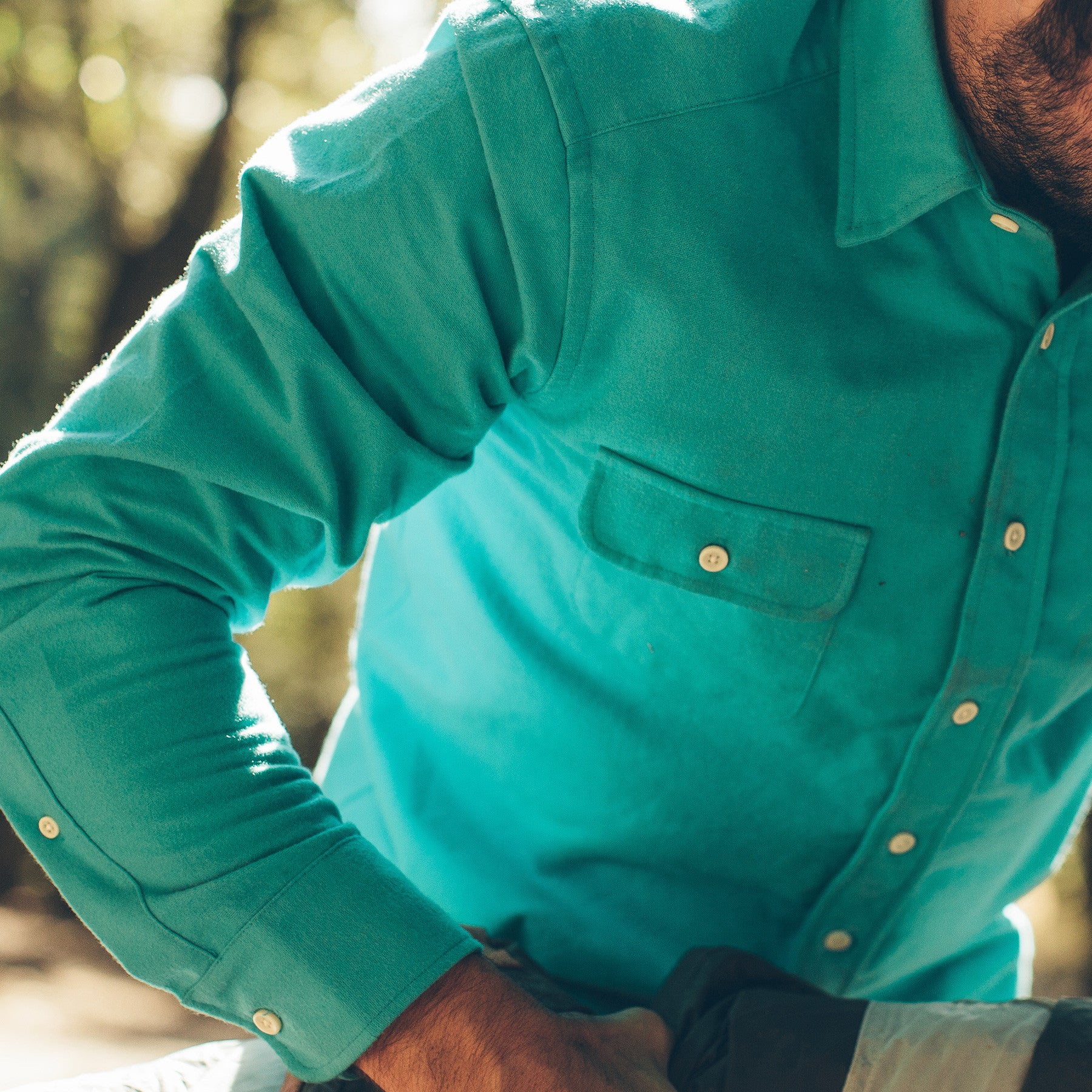 The Yosemite Shirt in Turquoise: Alternate Image 1, Wovens by Taylor Stitch