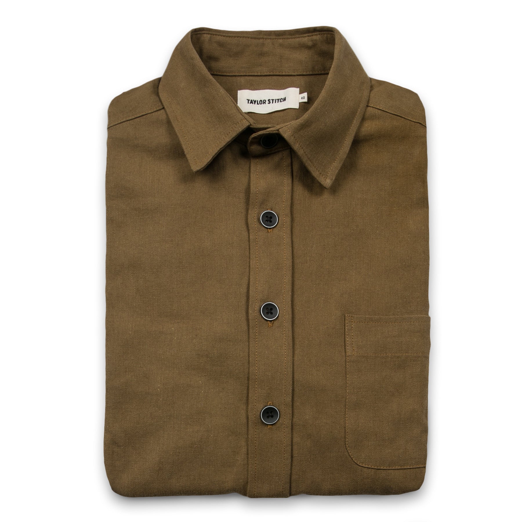 The Short Sleeve Mechanic in Tobacco: Featured Image, Wovens by Taylor Stitch
