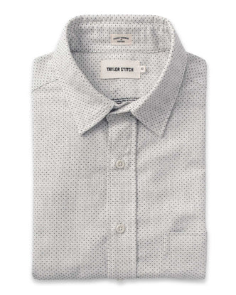 The California in Navy Jacquard Dot
