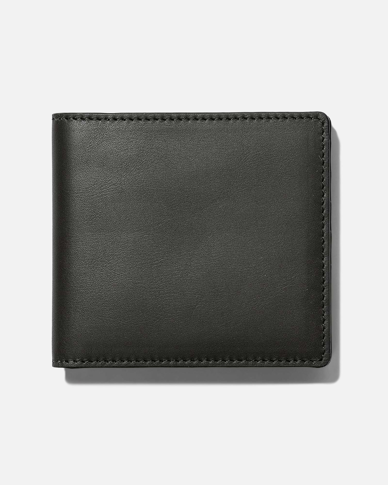flatlay of The Minimalist Billfold Wallet in Black, Accessories by Taylor Stitch