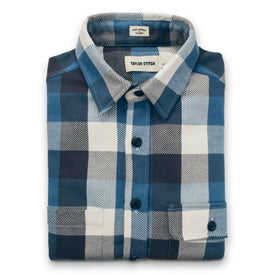 The Moto Utility Shirt in Blue Buffalo Plaid - featured image