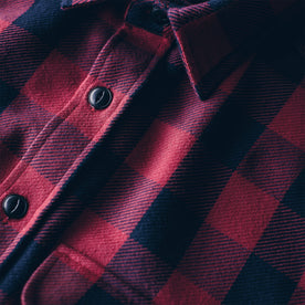 The Moto Utility Shirt in Red Buffalo Plaid: Alternate Image 5