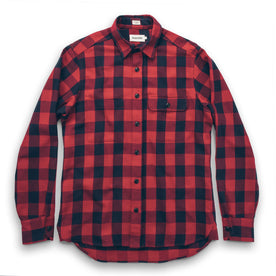 The Moto Utility Shirt in Red Buffalo Plaid: Alternate Image 6