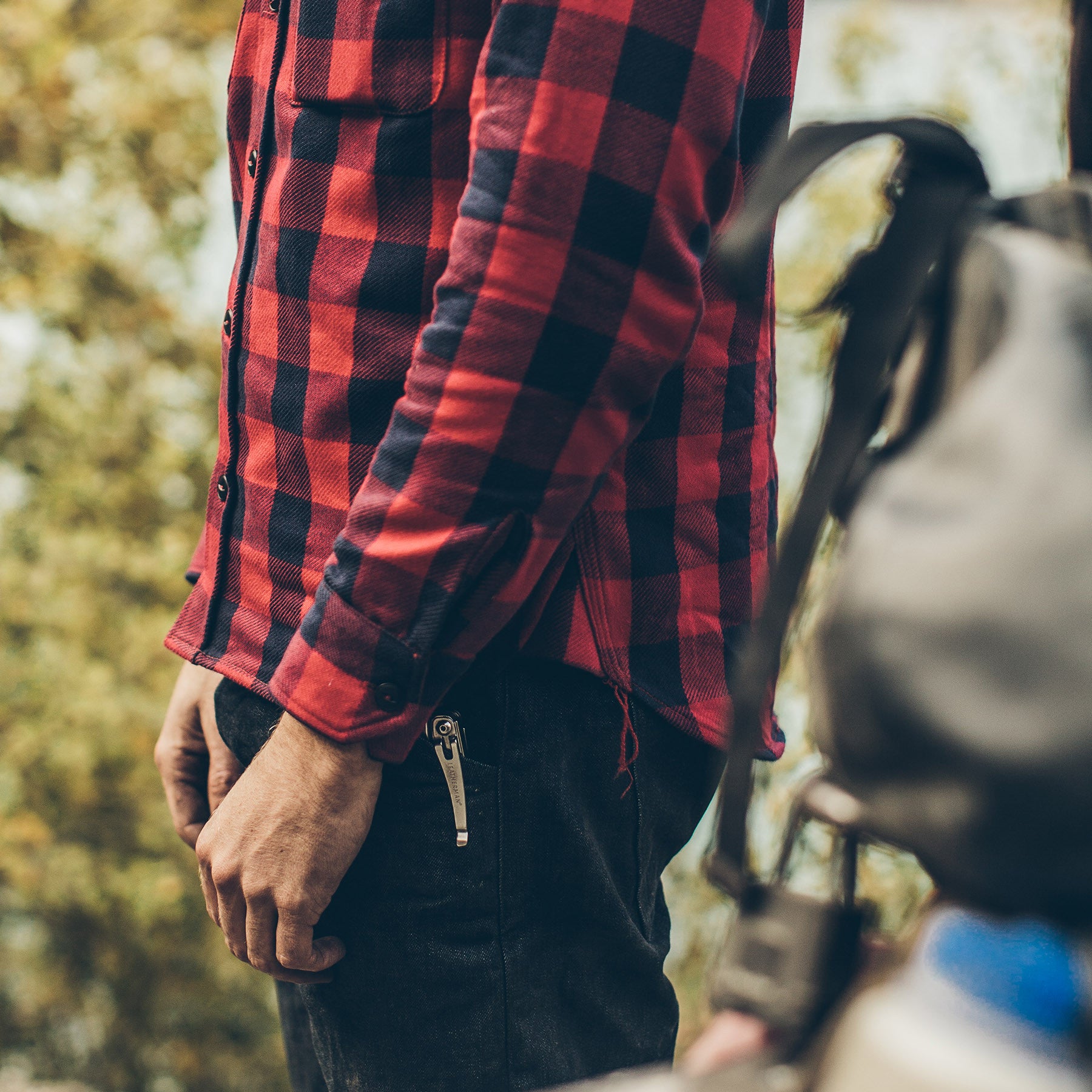 The Moto Utility Shirt in Red Buffalo Plaid: Alternate Image 3, Wovens by Taylor Stitch