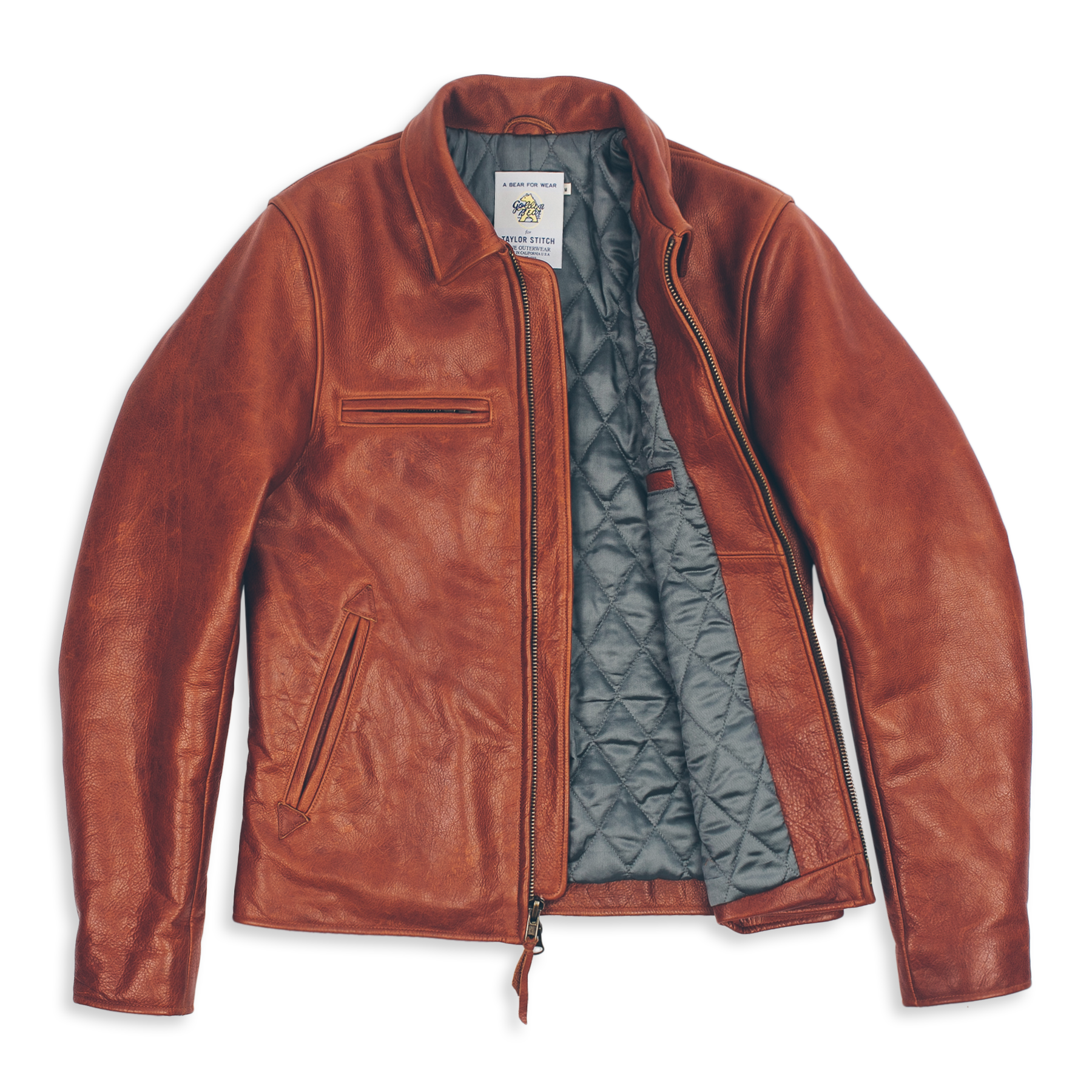 The Moto Jacket in Whiskey: Alternate Image 16, Outerwear by Taylor Stitch