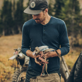 The Merino Henley in Indigo - featured image