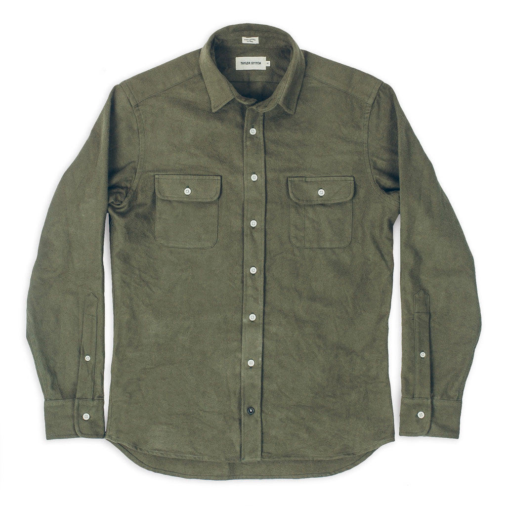 The Yosemite Shirt in Olive Drab: Alternate Image 6, Wovens by Taylor Stitch