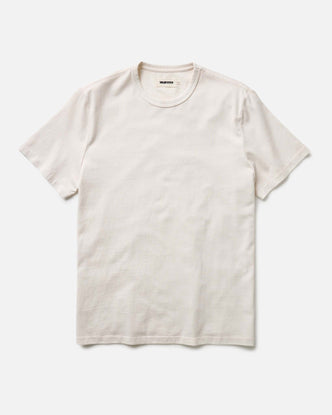 flatlay of The Organic Cotton Tee in Vintage White