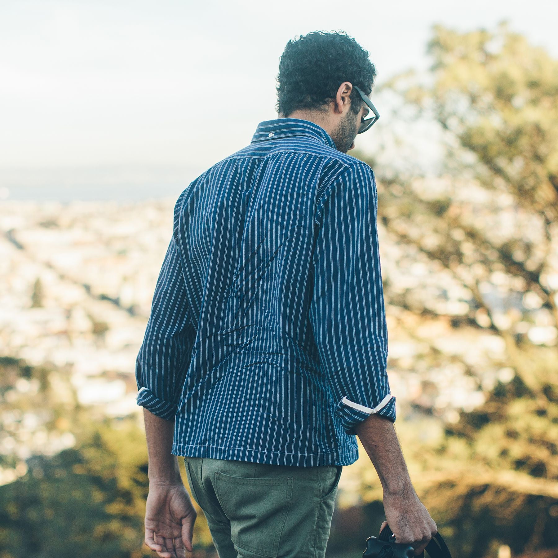 The Popover in Indigo Stripe: Alternate Image 4, Wovens by Taylor Stitch