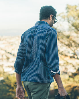 The Popover in Indigo Stripe: Alternate Image 4, Wovens by Taylor Stitch