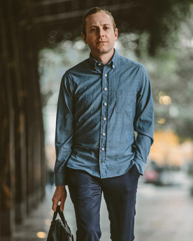 The Merino Jack in Sky Blue Chambray: Alternate Image 3, Wovens by Taylor Stitch
