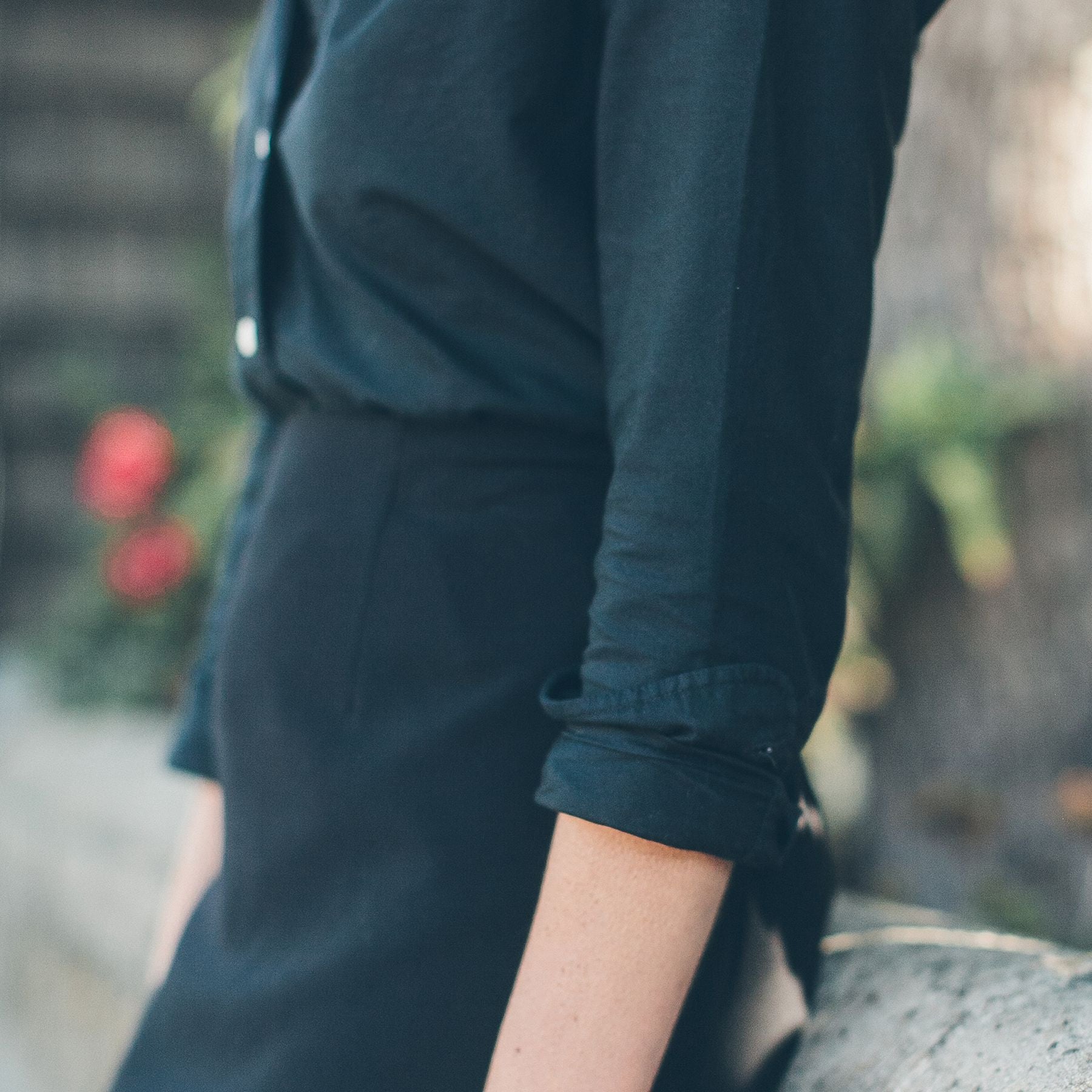 The Katherine in Washed Black Oxford: Alternate Image 6, Wovens by Taylor Stitch