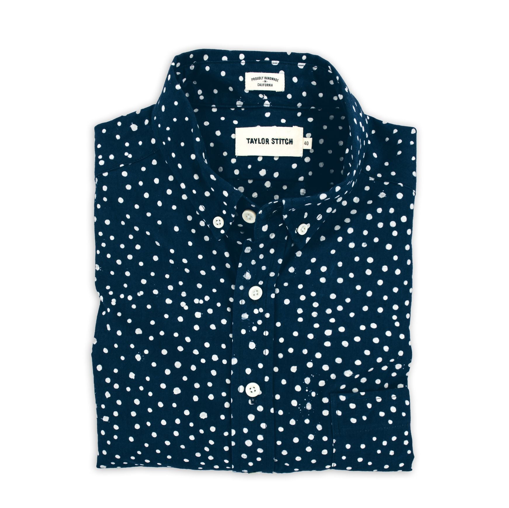 The Jack in Scatter Dot Batik: Featured Image, Wovens by Taylor Stitch