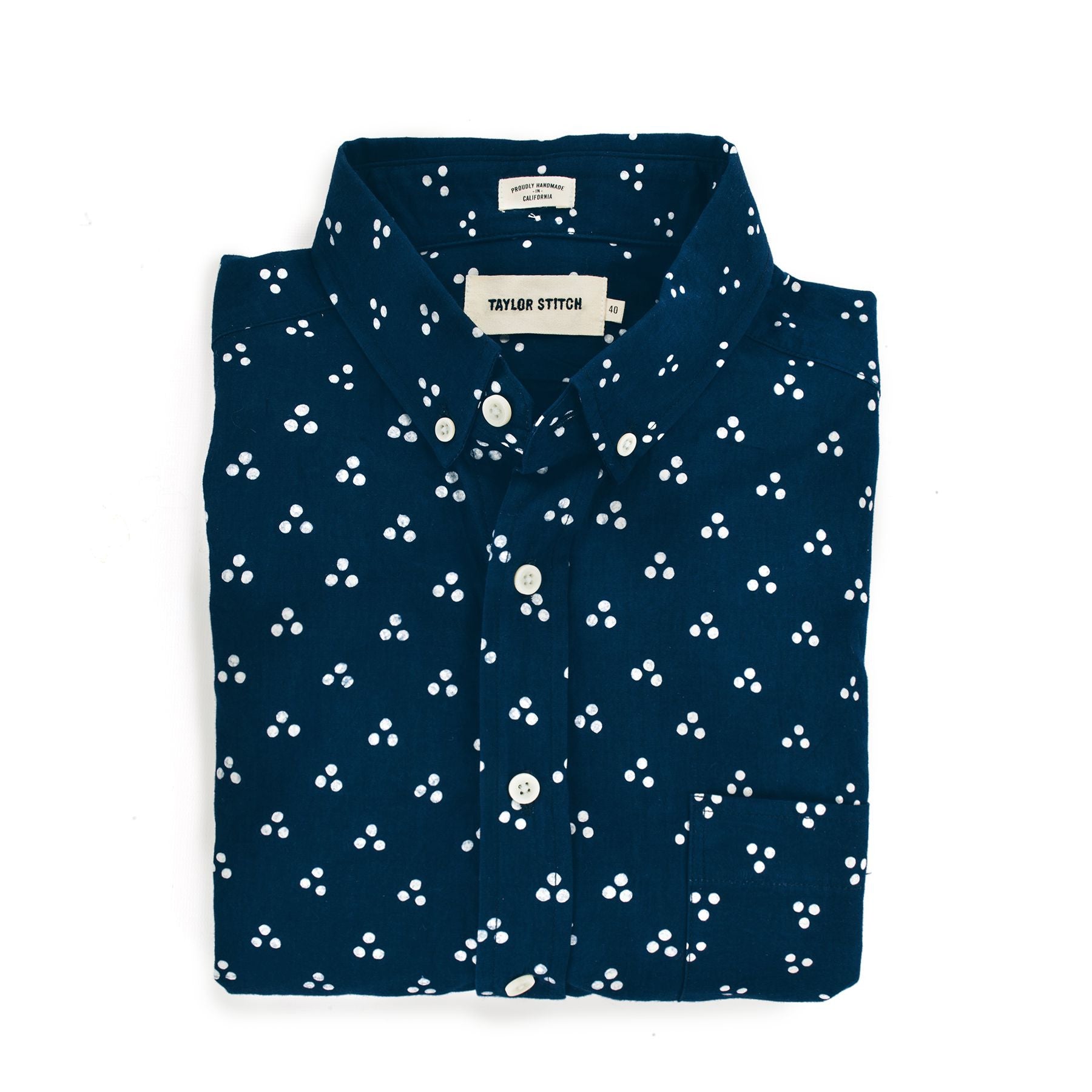 The Jack in Tri Dot Batik: Featured Image, Wovens by Taylor Stitch