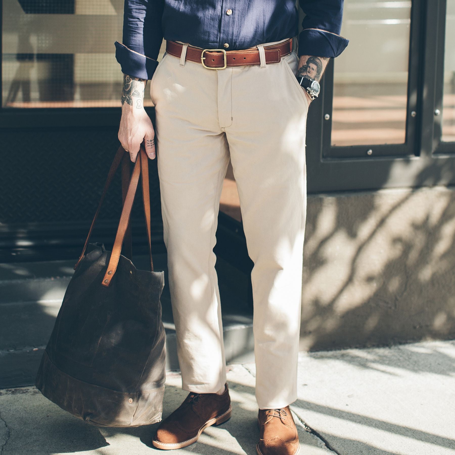 The Democratic Chino in Light Stone: Alternate Image 4, Pants by Taylor Stitch