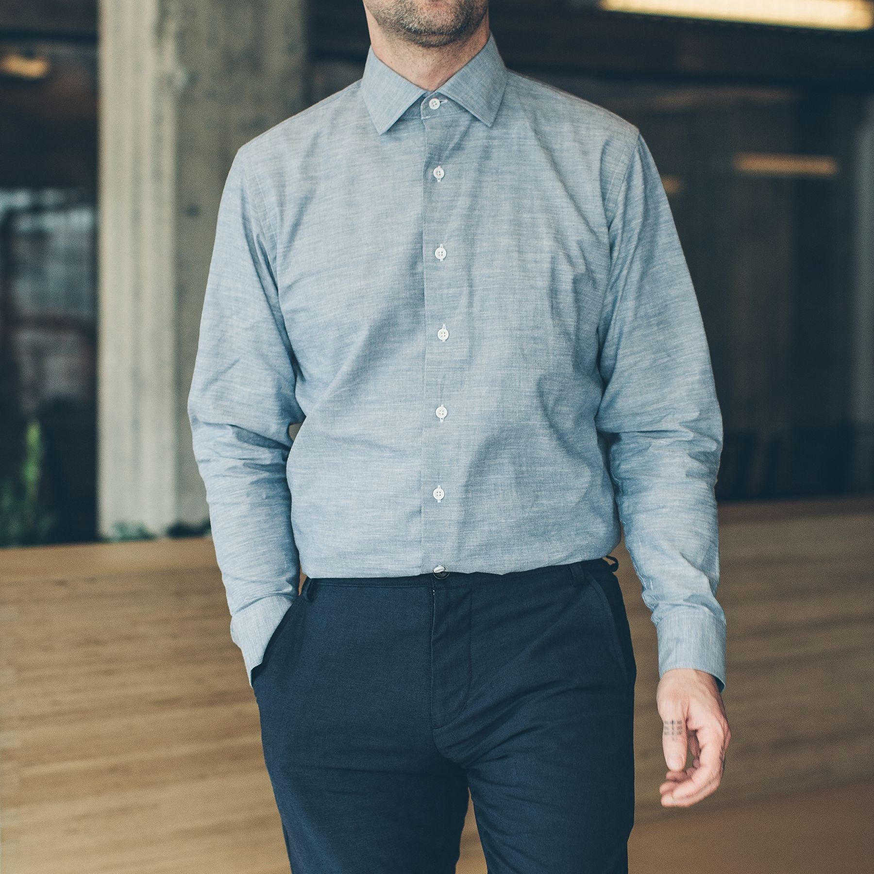 The Hyde in Blue Chambray: Alternate Image 5, Wovens by Taylor Stitch