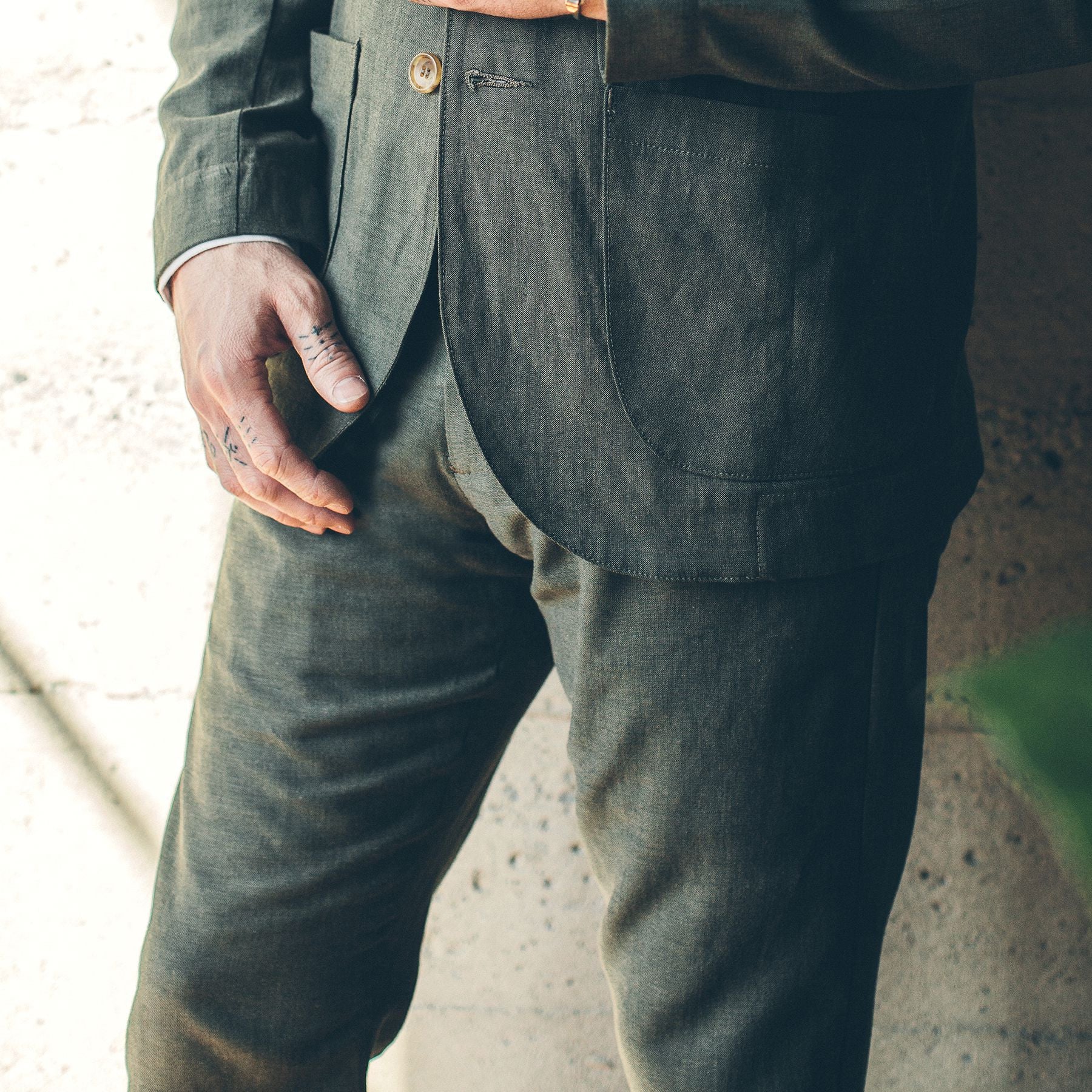 The Telegraph Trouser in Olive: Alternate Image 2, Pants by Taylor Stitch