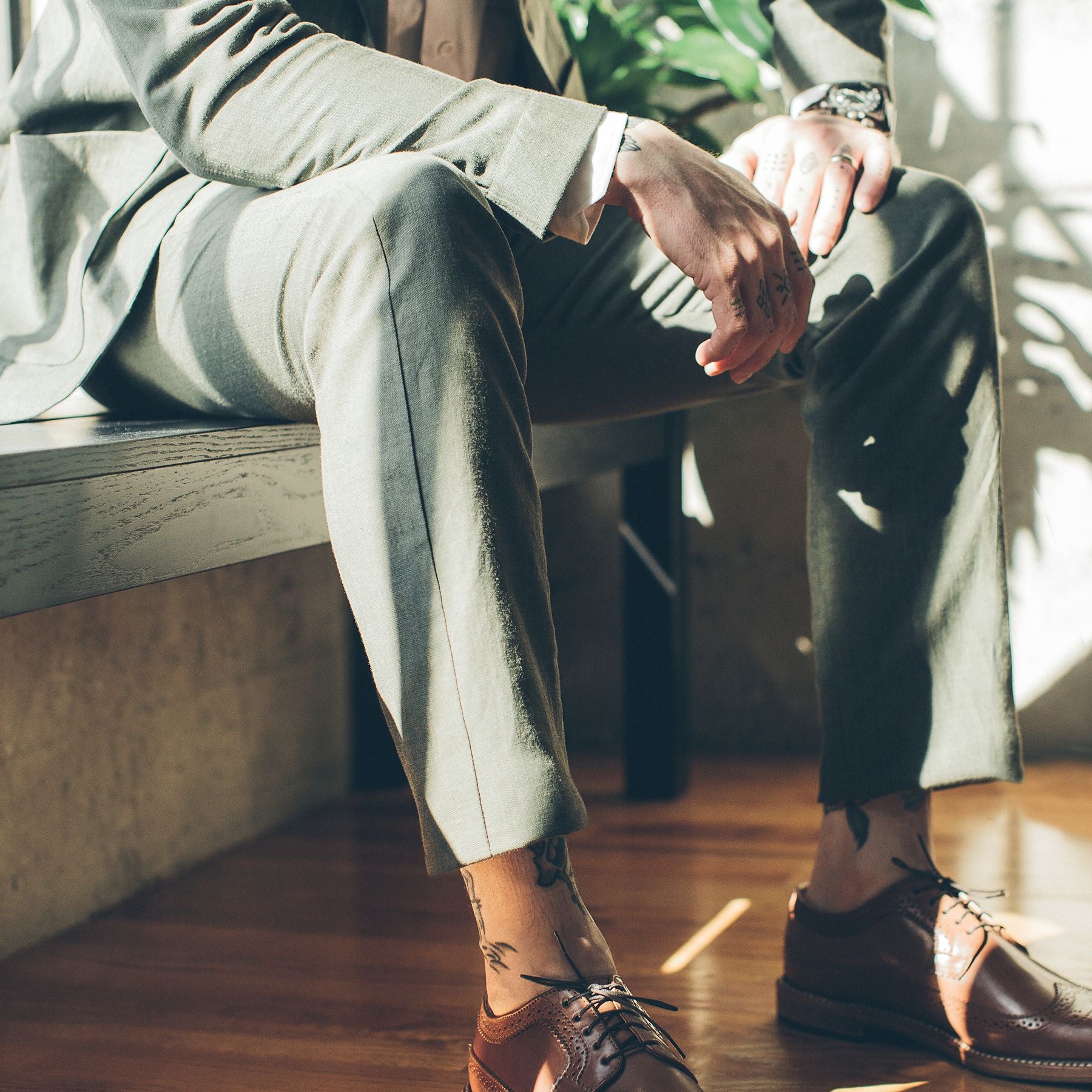 The Telegraph Trouser in Olive: Alternate Image 1, Pants by Taylor Stitch
