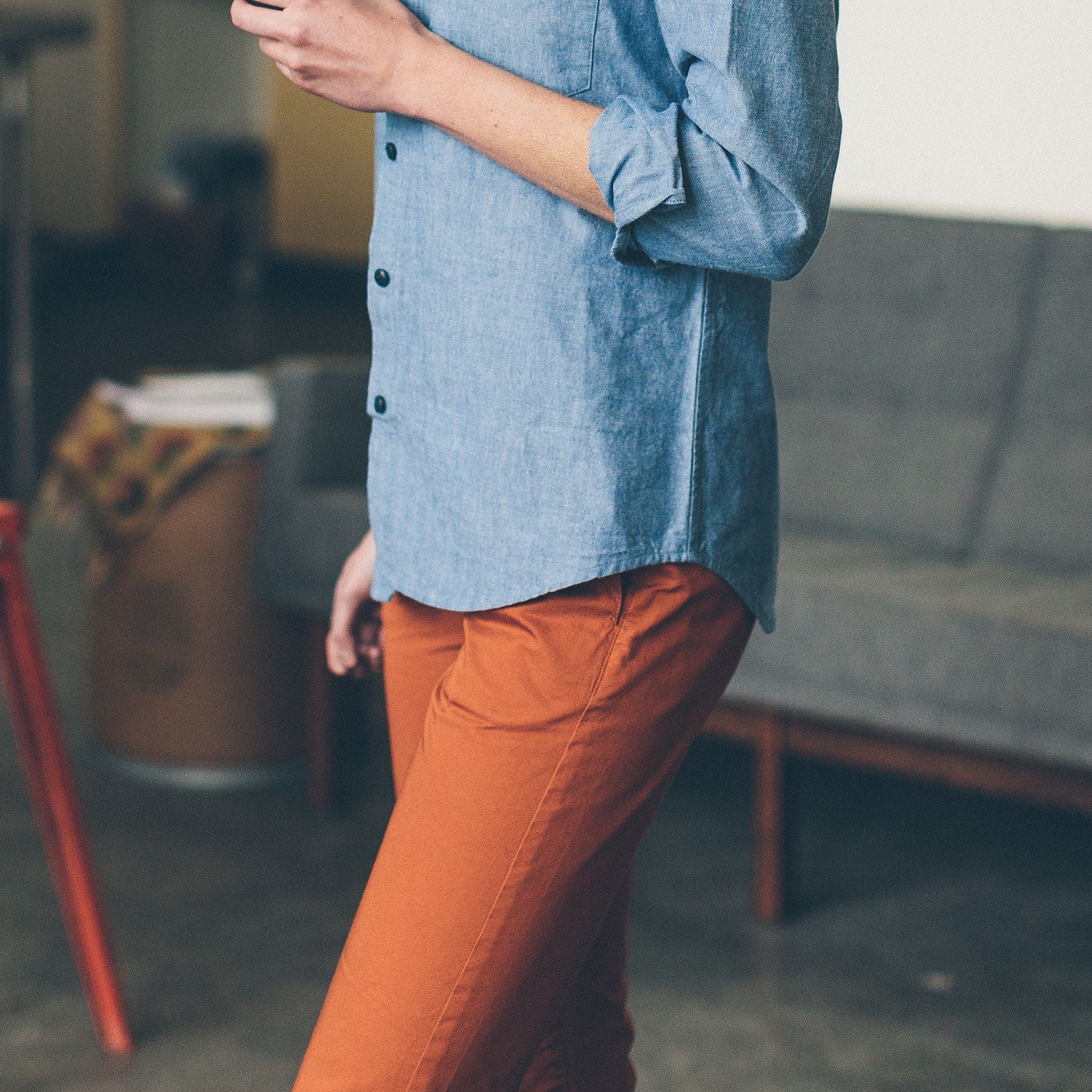 The Curator Pant in Rust: Alternate Image 3, Bottoms by Taylor Stitch