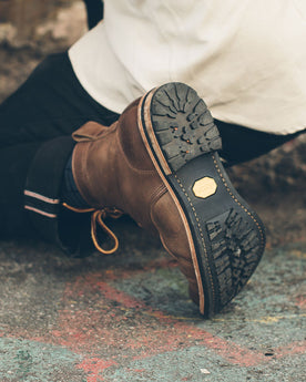 The Plain Toe Moto Boot in Natural Chromexcel - Extra Widths: Alternate Image 6, Footwear by Taylor Stitch