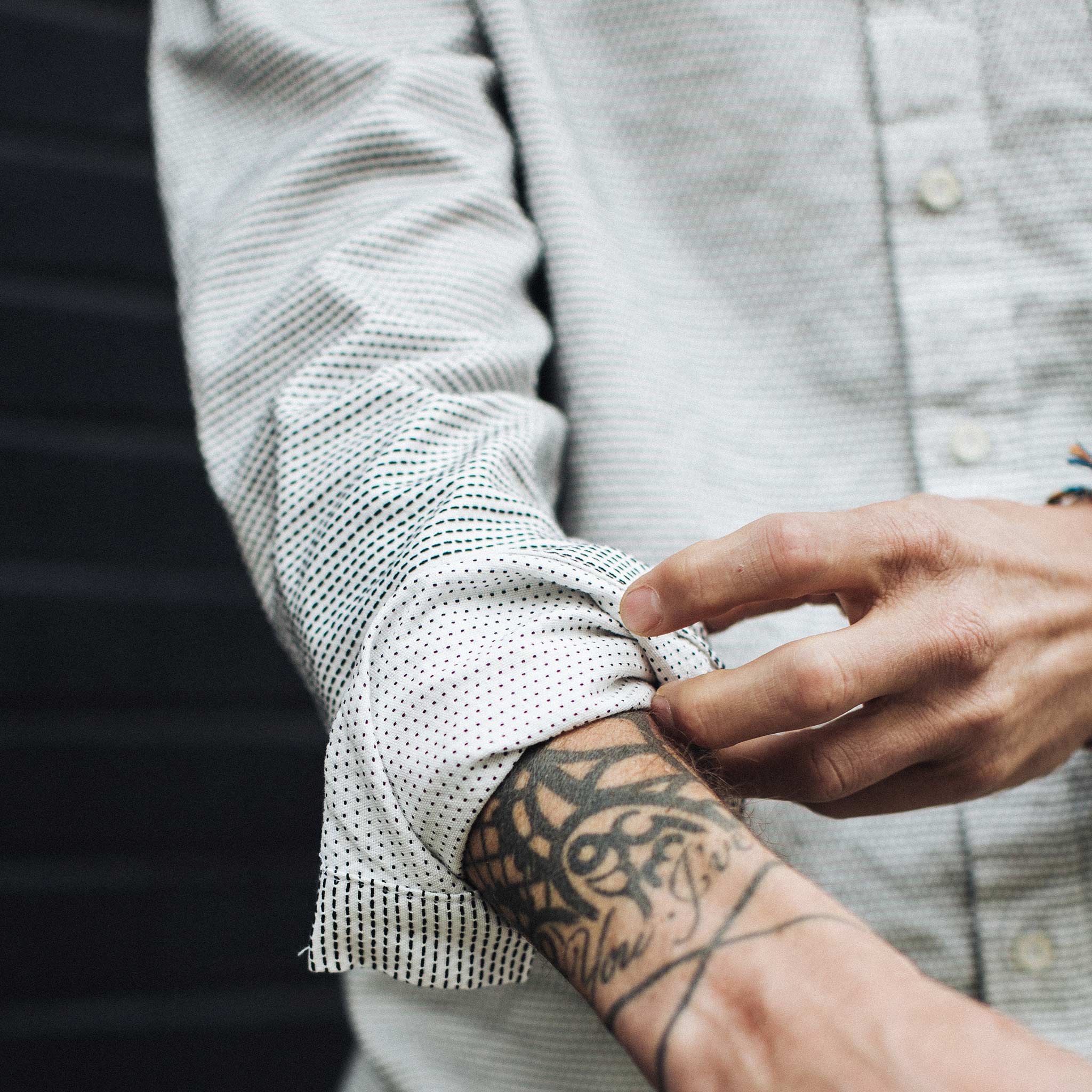 The Jack in White Reverse Jacquard: Alternate Image 4, Wovens by Taylor Stitch