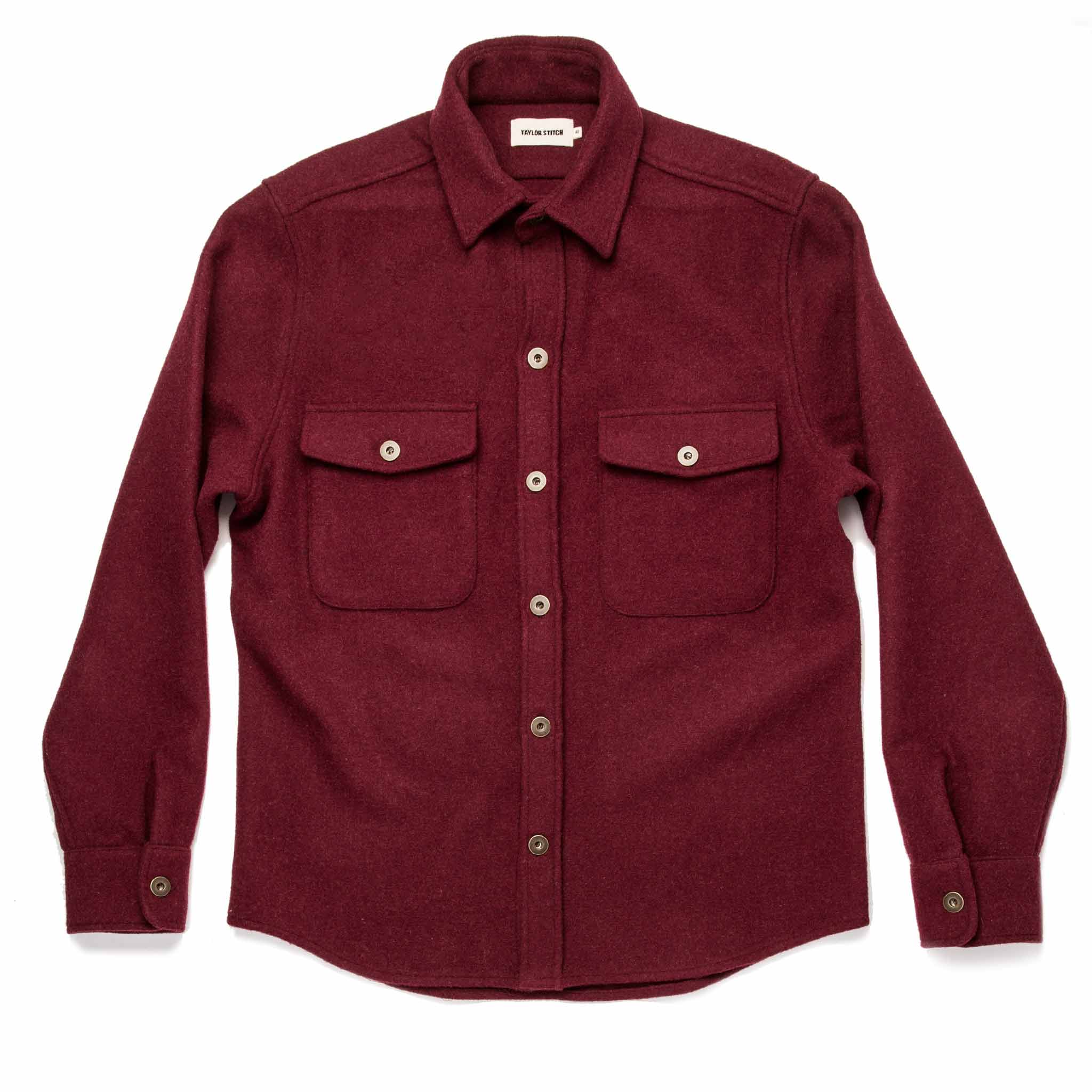 The Explorer Shirt in Burgundy: Alternate Image 6, Wovens by Taylor Stitch