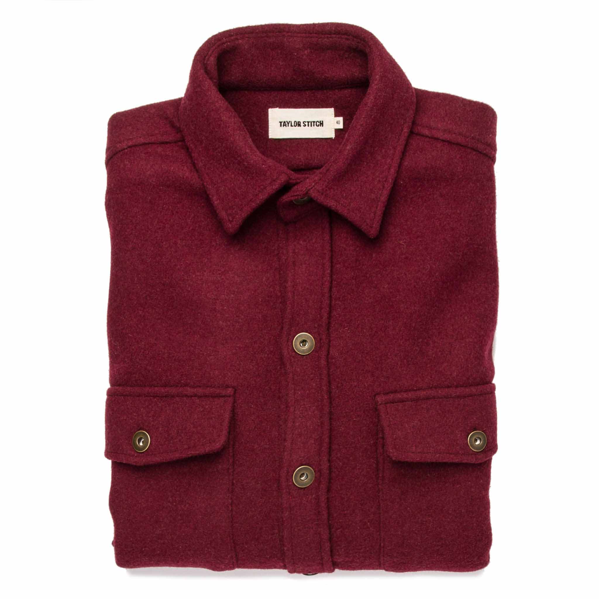 The Explorer Shirt in Burgundy: Featured Image, Wovens by Taylor Stitch