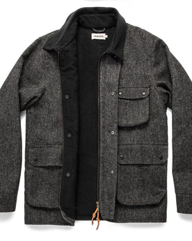 The Rover Jacket in Charcoal Birdseye Waxed Wool: Alternate Image 15, Outerwear by Taylor Stitch