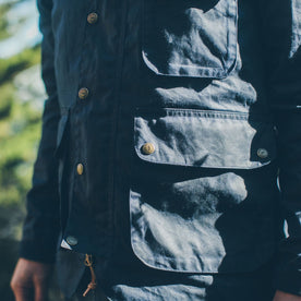 The Rover Jacket in Navy Waxed Cotton: Alternate Image 4