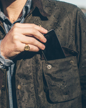 waxed cotton jacket pocket, Outerwear by Taylor Stitch