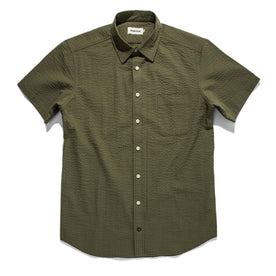 The Short Sleeve California in Army Seersucker: Featured Image