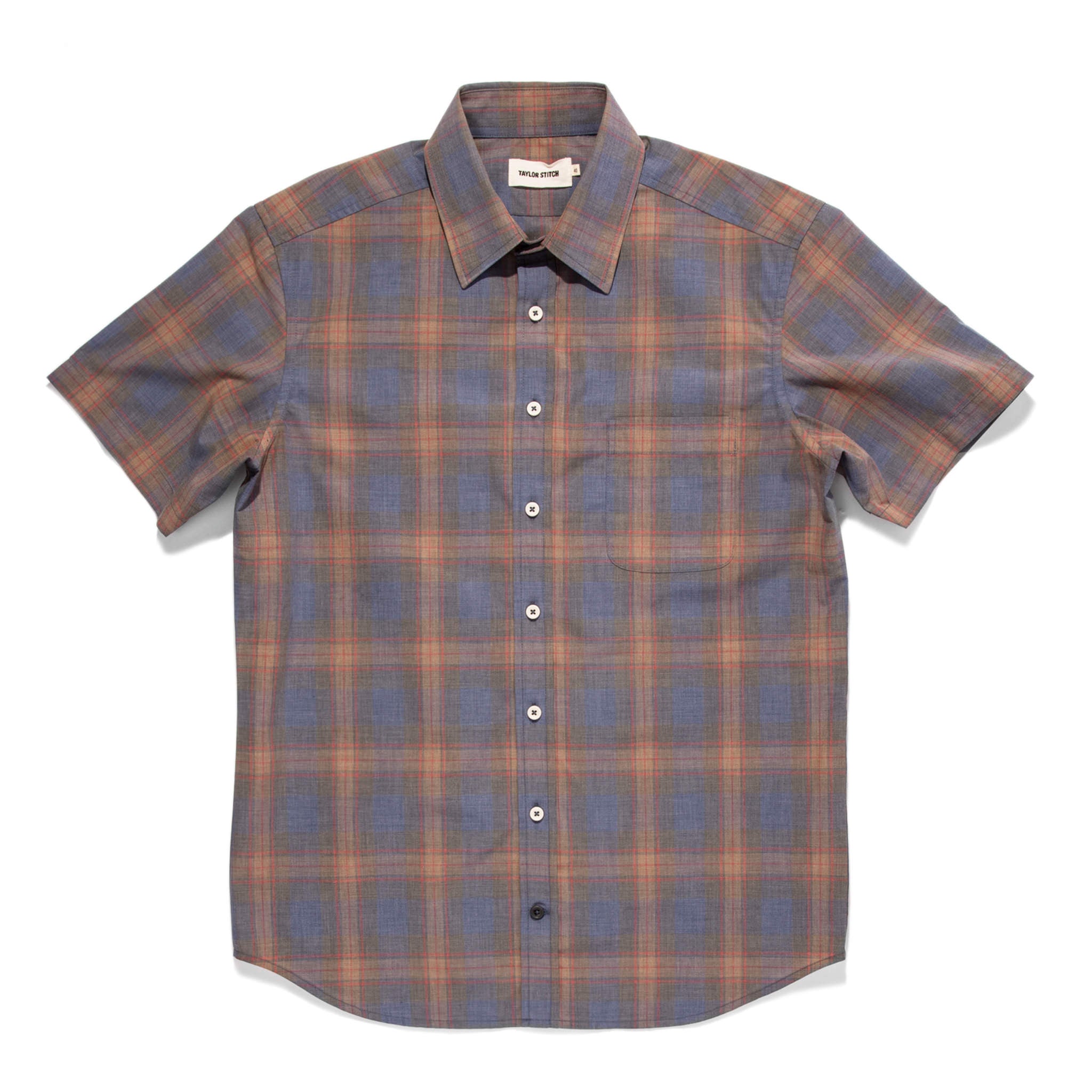 The Short Sleeve California in Melange Plaid: Featured Image, Wovens by Taylor Stitch