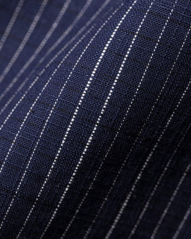 The Short Sleeve California in Navy Slub Stripe: Alternate Image 6, Wovens by Taylor Stitch