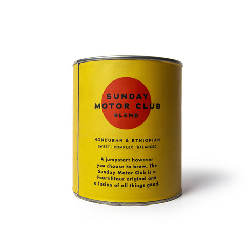 Four Coffee Tin in Sunday Motor Club Blend - alternate view