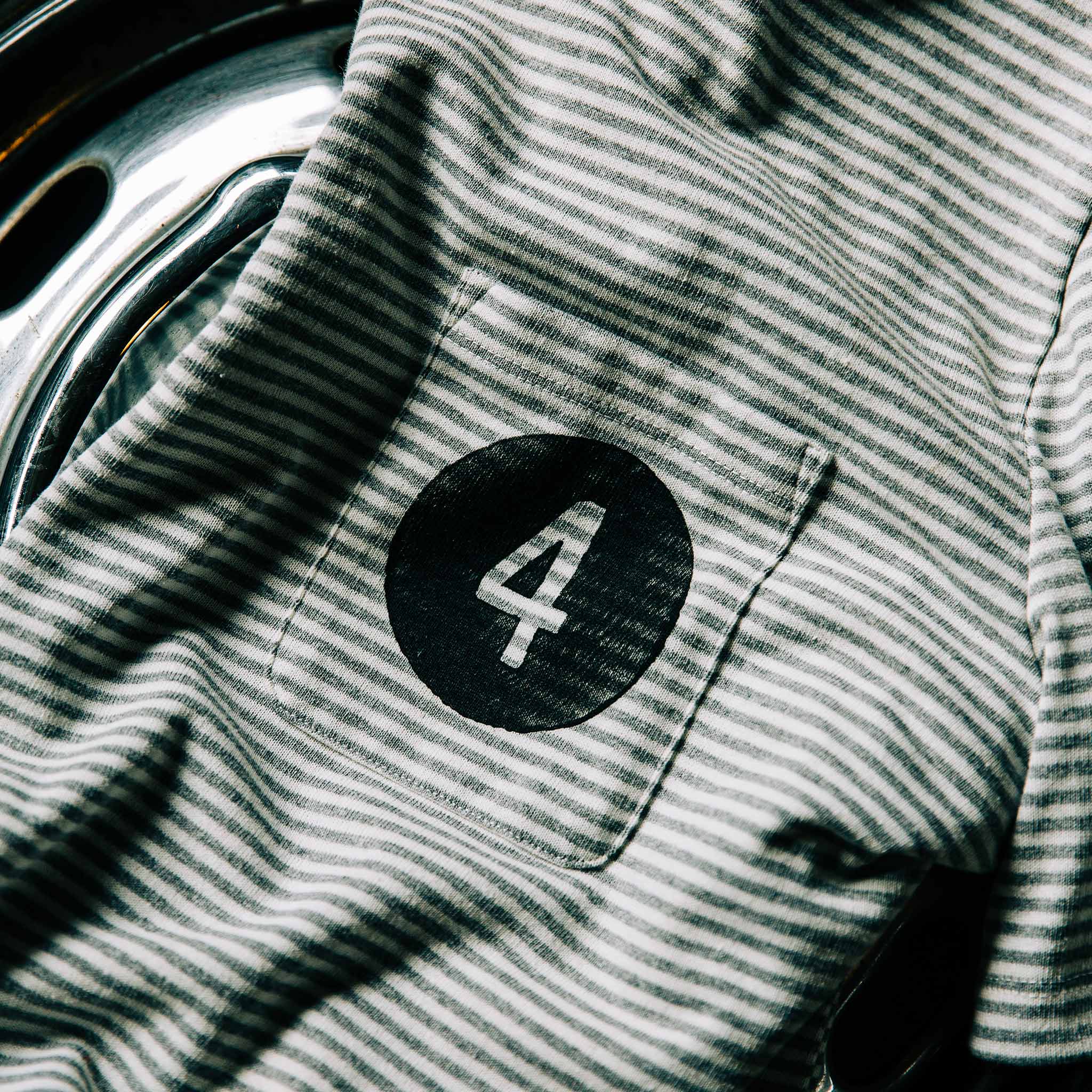 The Fourtillfour Heavy Bag Tee in Ash Stripe: Alternate Image 3, Knits by Taylor Stitch