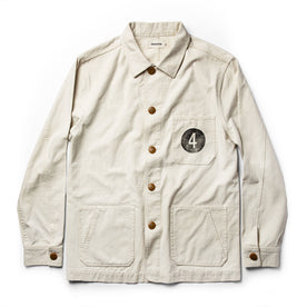 The Fourtillfour Ojai Jacket in Natural Reverse Sateen: Featured Image