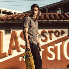 The Short Sleeve California in Melange Plaid - featured image